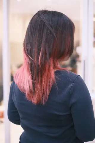 ミディアム カラー ヘアアレンジ 個性爆弾💣 ダブルカラー/ゆかのヘアスタイル