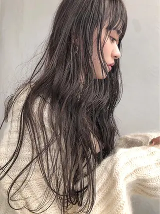 ロング カラー ヘアアレンジ Aloa透明感ヘア ♡kanami♡のヘアスタイル