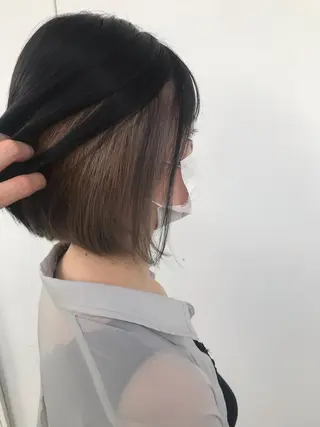 ミディアム 下條 真のヘアスタイル