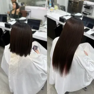 ロング MOMOKA🍑プル エクステ・ハイトーンのヘアスタイル