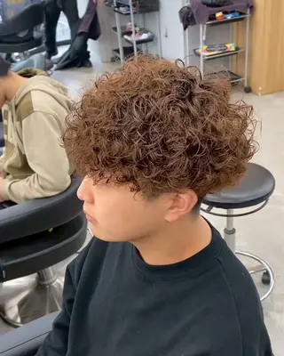 ショート カラー パーマ ヘアアレンジ メンズ キッズ メンズ特化/カラー /せなのヘアスタイル