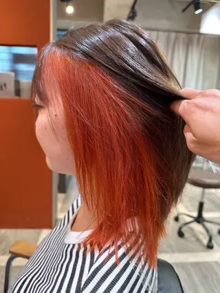ショート カラー 西浦慎二 /艶カラー/髪質改善のヘアスタイル