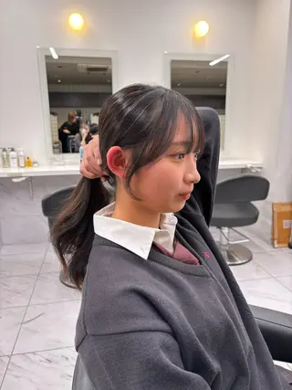 ミディアム 抜け感レイヤー︴ ニュアンスカラーのヘアスタイル