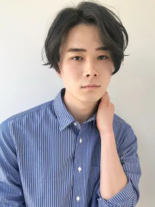 パーマ メンズ カラー メンズ✨パーマ 大室雄基のヘアスタイル