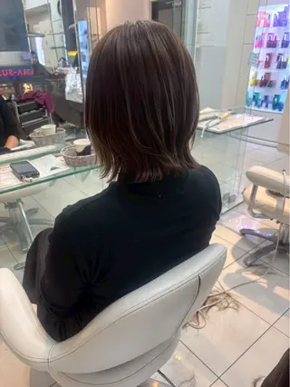 セミロング 横須賀中央人気カラー /くるみ🎀‎🤍のヘアスタイル