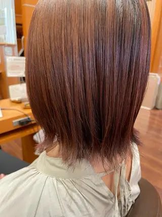 ミディアム カラー セト マユミのヘアスタイル