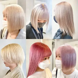 ショート カラー ハイトーン×レイヤー /遠藤将太のヘアスタイル