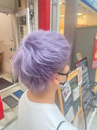 メンズ ゆぴ☾‪/推しカラー /ハイトーンのヘアスタイル