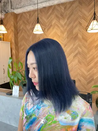 ミディアム 渡辺 皐志 Li's 布施のヘアスタイル