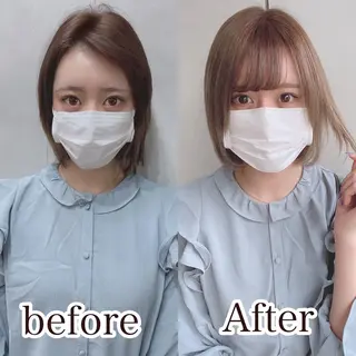 ミディアム カラー ヘアアレンジ FAAM Tsuneのヘアスタイル