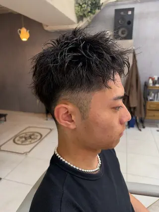 パーマ メンズ メンズ特化ツイスパ 朝ラクセット 颯のヘアスタイル