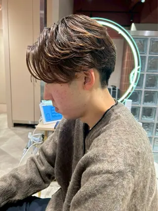 カラー メンズ 透明感カラー/ メンズ🫧レア🍀のヘアスタイル