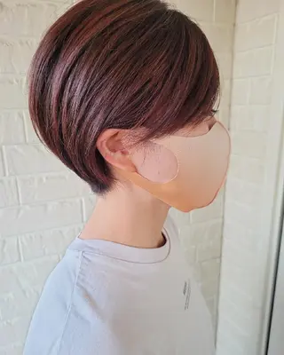 ショート カラー 清水 沙織のヘアスタイル