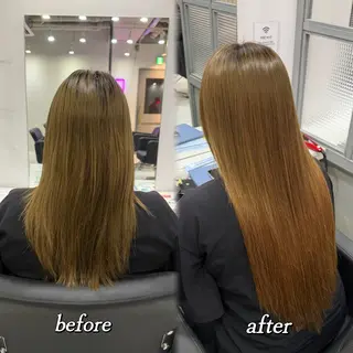 ロング 🦋REISA🦋 エクステ×ハイトーンのヘアスタイル