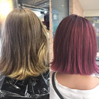 ショート カラー パーマ ヘアアレンジ メンズ キッズ ネイル マツエク・マツパ サロンドミルク 渋谷高比良のヘアスタイル
