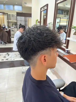 ショート パーマ メンズ 🧊メンズ特化🧊 高木航希のヘアスタイル