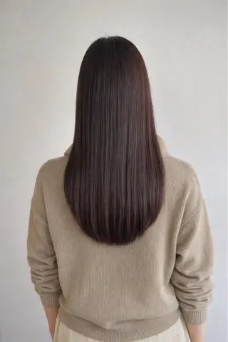 ロング パーマ よしなり あみのヘアスタイル