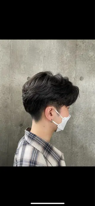 パーマ メンズ もりたみかこ 美容師お休み中のヘアスタイル