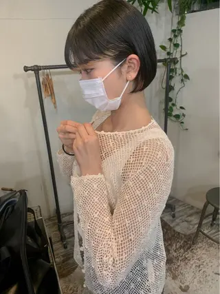 ショート ボブ/顔まわりカット 💫大澤奈緒美のヘアスタイル