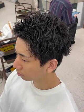 パーマ メンズ 京都河原町 メンズパーマ助川龍哉のヘアスタイル