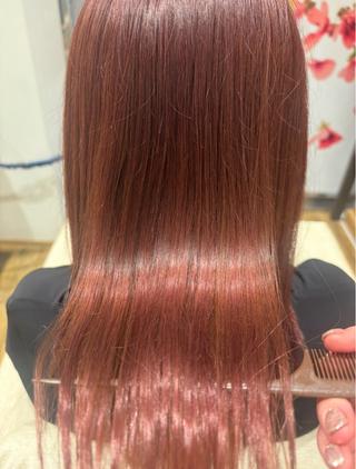 セミロング カラー ⭐︎AVEDA Rui⭐︎のヘアスタイル