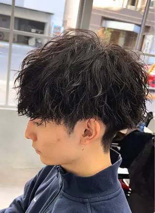 ショート パーマ メンズ 🦩パーマン🦩佐藤 航太のヘアスタイル
