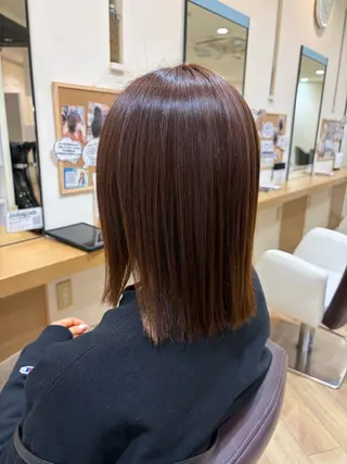 ミディアム 🫧似合わせ カラー /縮毛矯正🎀みずきのヘアスタイル