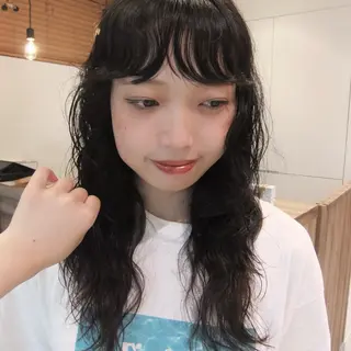 ロング パーマ レイヤー/似合わせ/ yuan⟡.·のヘアスタイル