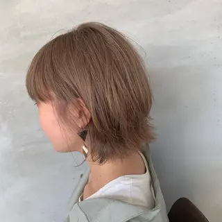 ショート カラー メンズカットパーマ/ ブリーチ高柳将太のヘアスタイル