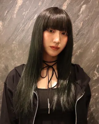 ロング カラー レイヤー/ブリーチ iwamiya岩見谷のヘアスタイル