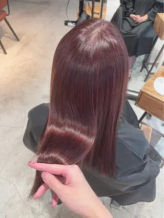 セミロング カラー ヘアアレンジ TOKI /透明感/原宿のヘアスタイル