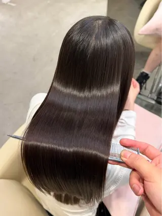 セミロング カラー 縮毛矯正 髪質改善寺坂雄飛💐のヘアスタイル