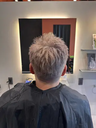 ショート カラー メンズ ✨ハイトーンカラー 💫ayumuのヘアスタイル