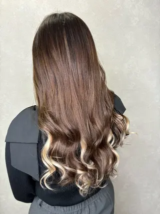 セミロング エクステ*美髪サロン KR2S河内長野店長のヘアスタイル