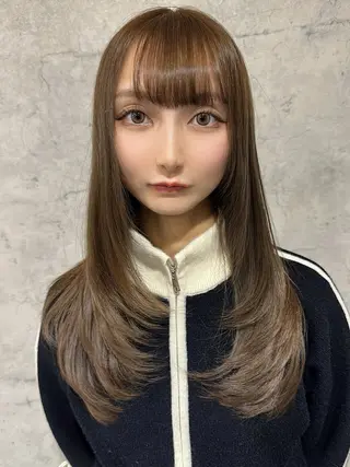 ロング カラー レイヤー/ウルフ ハイトーンhiroのヘアスタイル