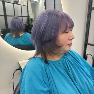 セミロング カラー Ren. 🦋デザインカラーのヘアスタイル
