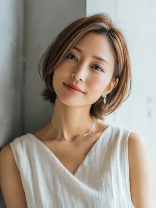ショート カラー チカ ショート　　髪質改善のヘアスタイル