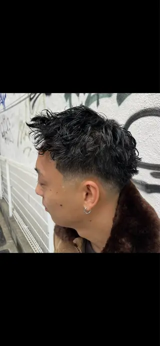 ショート パーマ メンズ 梅田/メンズ専門 /加地光尊のヘアスタイル