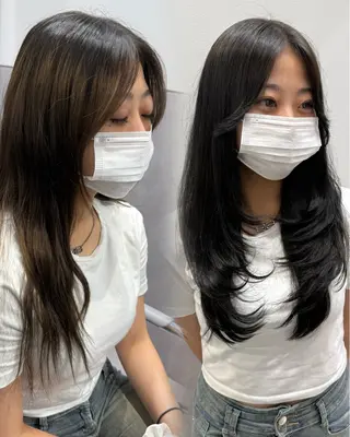 ロング カラー 髪質改善×レイヤー 🫧鷹司郎のヘアスタイル