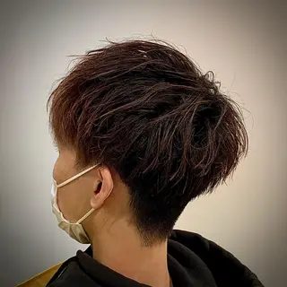 ショート パーマ メンズ メンズ特化/パーマ/ メッシュ/竜成のヘアスタイル