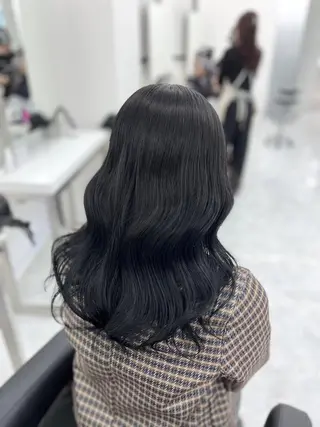 カラー 韓国風レイヤーカット 🇰🇷渋谷のヘアスタイル