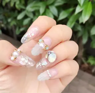 ロング カラー ネイル nailart ecritのネイルデザイン