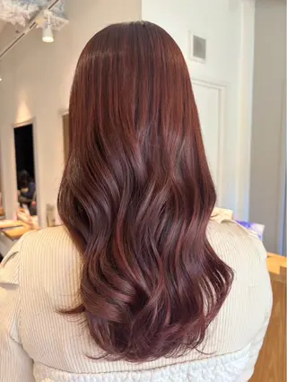 ロング カラー 石川 潤のヘアスタイル