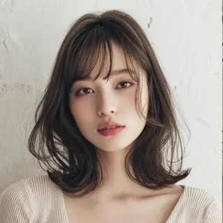 ミディアム Misiro/店長 阪急淡路/髪質改善のヘアスタイル