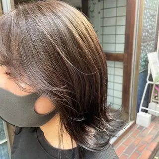 ミディアム カラー 北川 智海のヘアスタイル