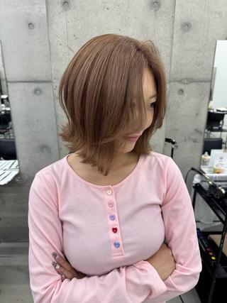 カラー Asami/名古屋/ ハイトーン/デザインのヘアスタイル