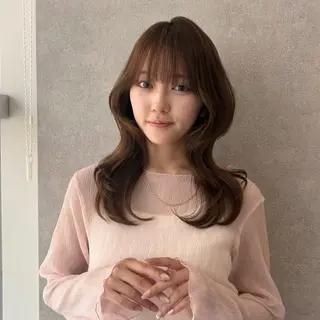 セミロング 🩶透明感カラー🩶 ミズキのヘアスタイル