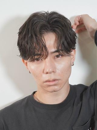 ショート パーマ ヘアアレンジ メンズ HIKARI メンズ満足度No.1のヘアスタイル