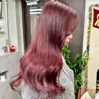 ロング カラー ヘアアレンジ ✨ブリーチカラー× 艶髪SUZU🛼🫧のヘアスタイル