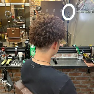 ショート パーマ メンズ 💈針金パーマ/ ソフトアフロ💈望愛のヘアスタイル